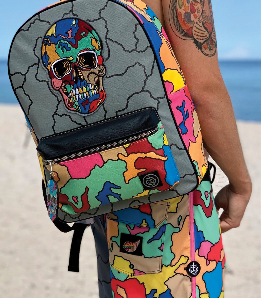 Crack Skull Boardshorts Style 2